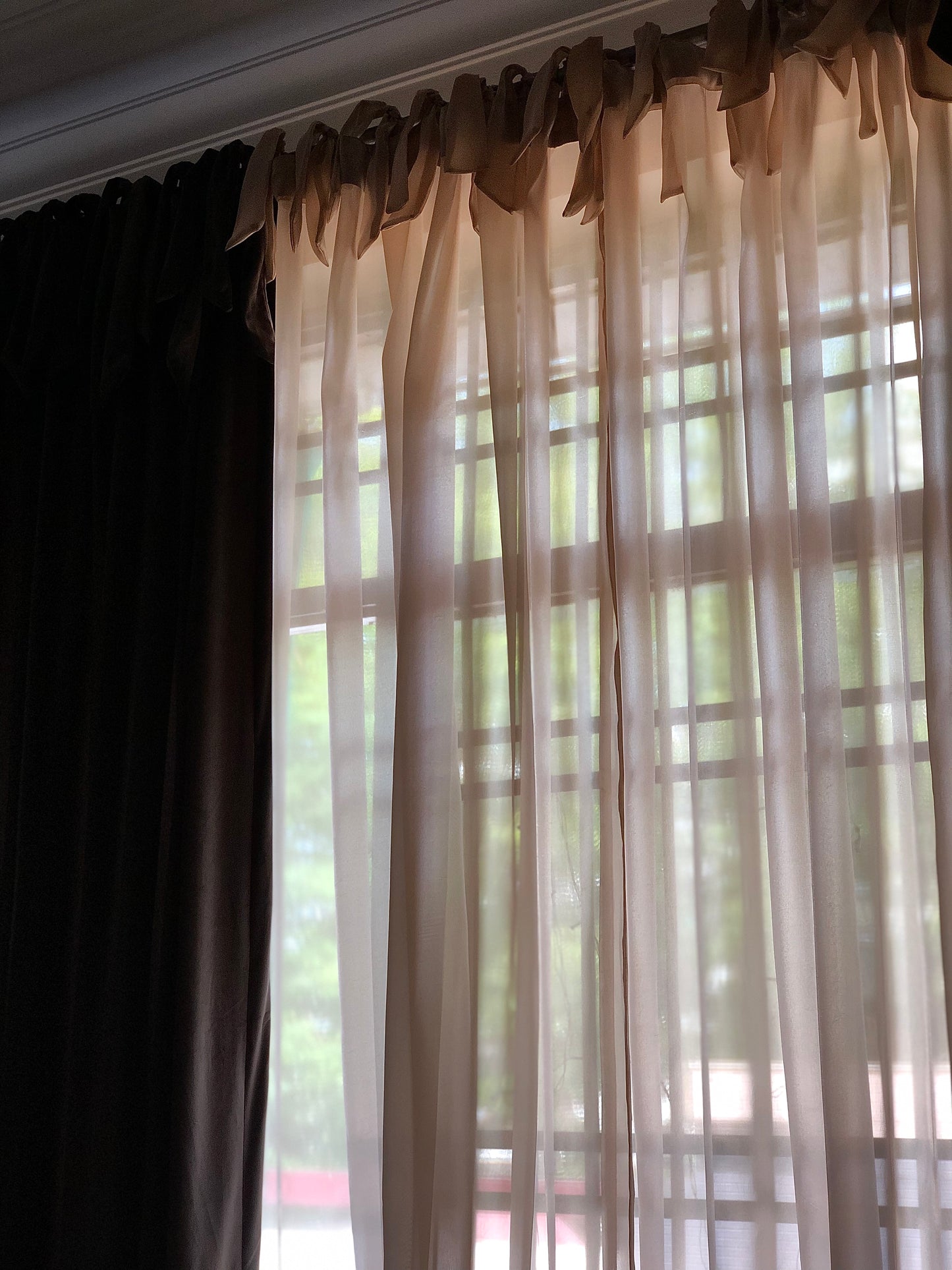 Knot Organza Curtain 1pc