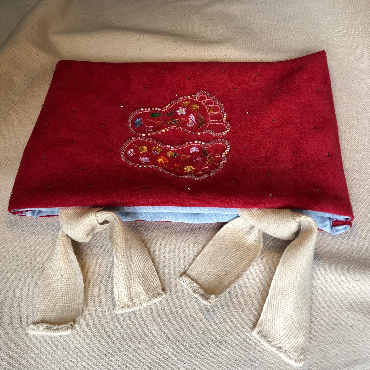 God/Goddess Charanam Hand Embroidered Book Sleeve