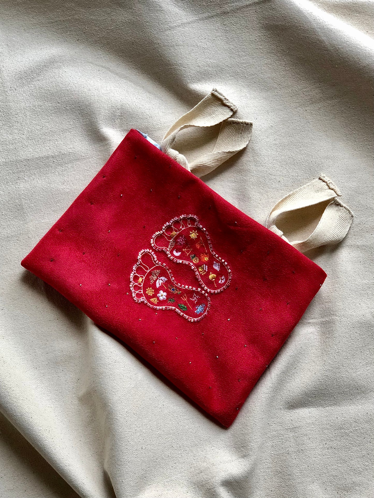 God/Goddess Charanam Hand Embroidered Book Sleeve